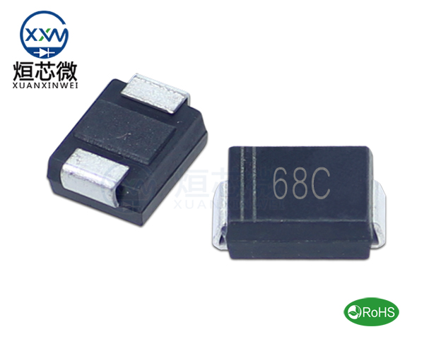 P6SMB68CA參數,TVS二極管P6SMB68CA瞬態(變)抑制二極管